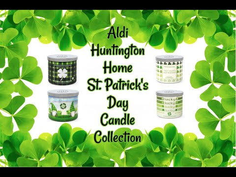Aldi Huntington Home St Patrick's Day Candle Collection 2022