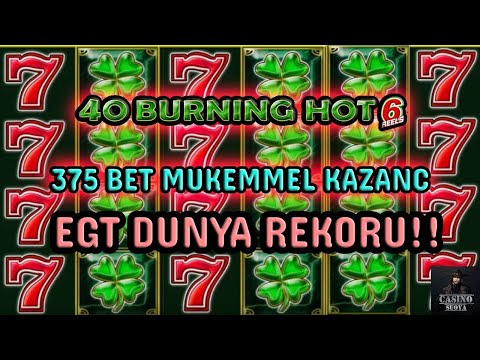Egt 750 Bet Full Ekran 777!! | 40 Burning Hot 6 Reels👑 | #egtslotoyunlari #40burninghot