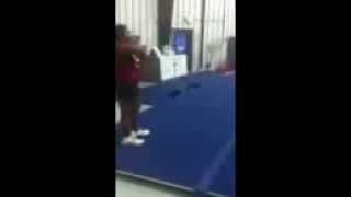 Nyasha Watkin&#39;s two back handspings to tuck