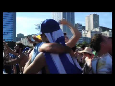 Festejo emotivo de Uruguay vs. Italia en el FIFA Fan Fest en Río