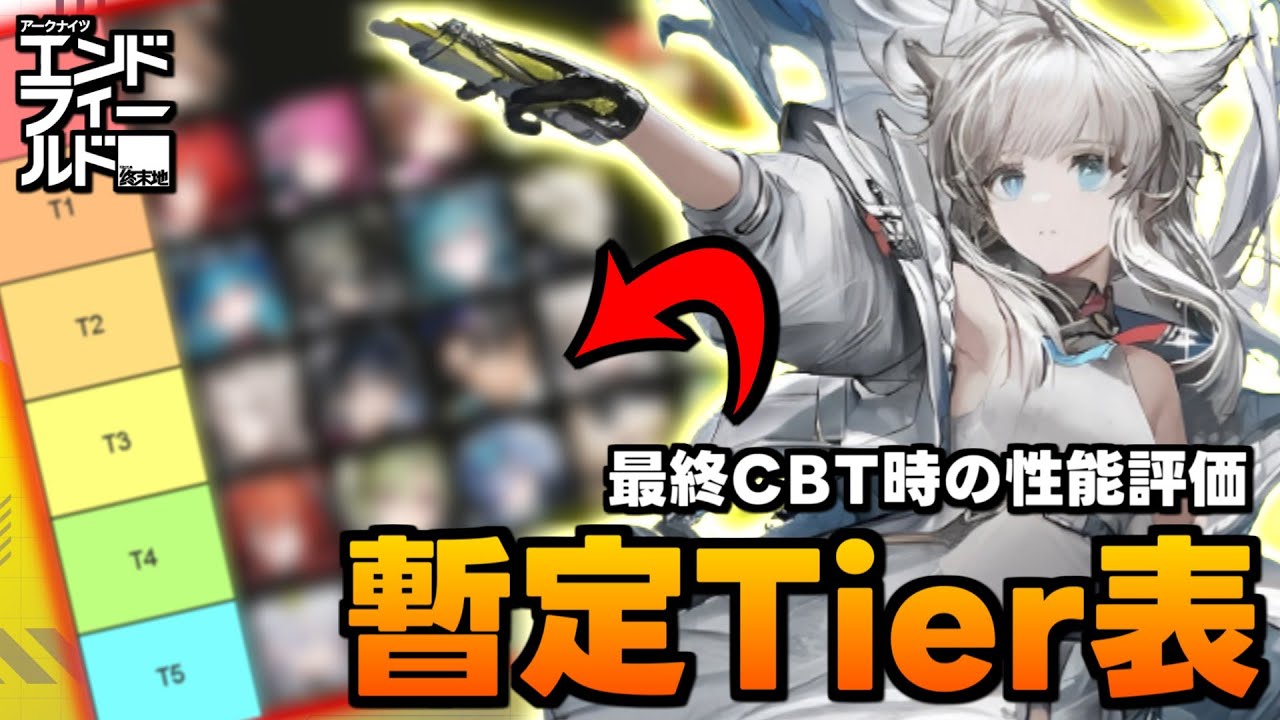 【エンドフィールド】CBTガチ勢の性能評価を参考にした"暫定Tier表"を解説！【アークナイツ】