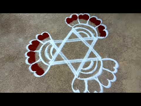 Massi madham special kolam radhasapthami star flowers rangoli shasti rangoli gokulramya creatives