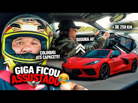 MINHA ESPOSA ACELEROU A CORVETTE - FABIO GIGA SE BORROU DE MEDO