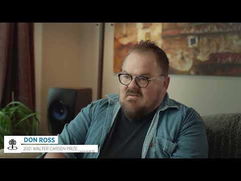 Portrait of Don Ross, 2021 winner of the Walter Carsen Prize