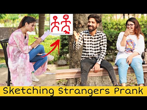 🔥ARTIST WITHOUT TALANT Paint stranger people✍️​@Crazy Comedy ​