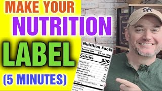 Can I Make My Own Nutrition Facts Label [ How Do I Make a Nutrition Label ] Fda Software