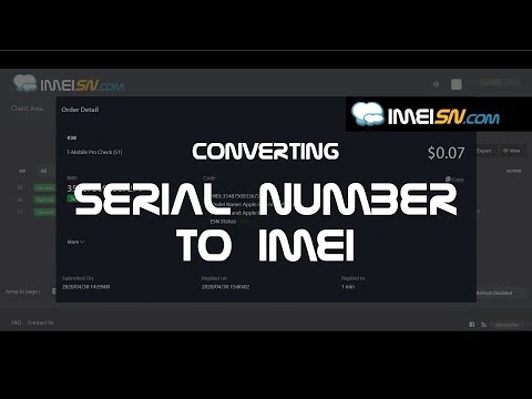 Converting Serial Number to IMEI | Apple Device Check
