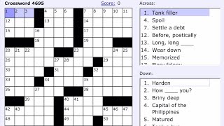 Boatload Crossword Puzzle: 4695
