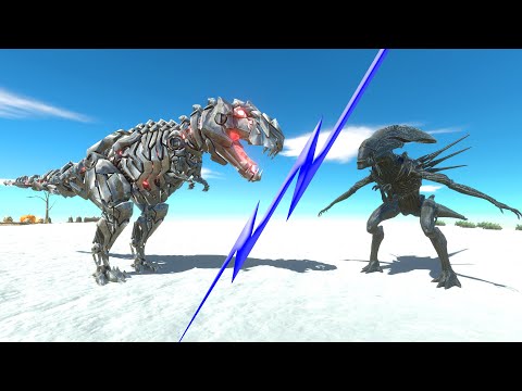 Unit New: Tek Rex VS Xenomorph (Alien)- Animal Revolt Battle Simulator