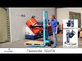Hanselifter Fasswender SDJ-FW für 280l DIN Fässer Tragkraft 400kg Hubhöhe bis 1350mm-youtube_img