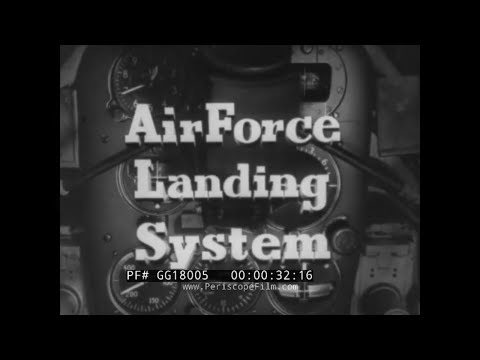 " AIR FORCE LANDING SYSTEM "  USAAF INSTRUMENT FLYING TRAINING FILM   LINK TRAINER  GG18005