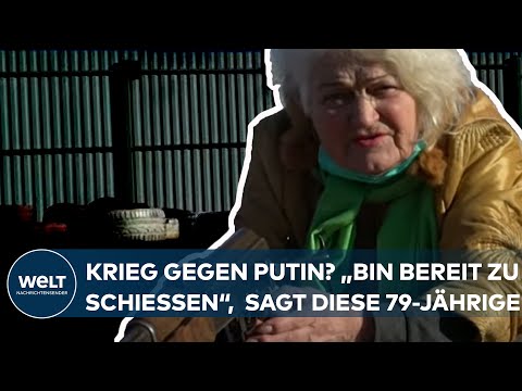 UKRAINE-KRISE: Krieg mit Russland? "Ich bin bereit zu schießen", sagt die 79-Jähige