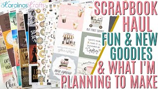 SCRAPBOOK PAPER HAUL ft FUN & NEW Craft Goodies & What I Plan on Making