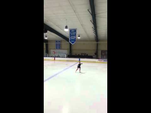 Daria Danilenko  - the first figure skating competition