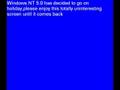 Re Windows Startup Sounds My Creative Blue Screens Of Death