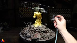 Close Air Support | Making a "Flying" Huey for our Scale Vietnam War Diorama