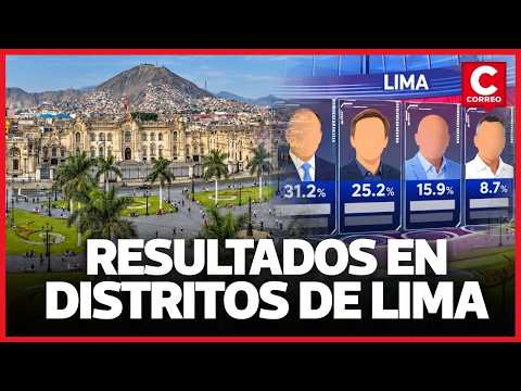 Elecciones Lima 2026: conoce los resultados de todos los distritos de lima hoy | Correo