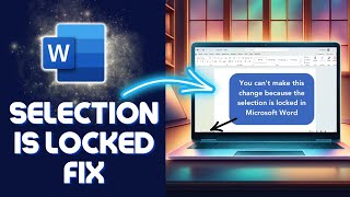 How to UNLOCK Selection in Microsoft word 2024 | Selection is LOCKED Microsoft Word FIX