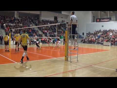 Atmosfera meczu Stal Nysa - AZS Częstochowa (kibice Stali i AZS-u)