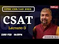 UPSC CSAT : Lecture-3 with Dhrub singh sir || Nirman IAS ||