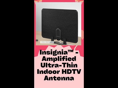Insignia - Amplified Ultra-Thin Indoor HDTV Antenna