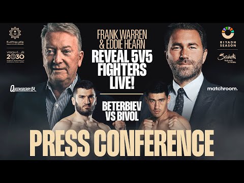 Frank Warren & Eddie Hearn reveal 5 v 5 fighters LIVE | Queensberry v Matchroom & Beterbiev v Bivol