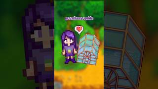 Stardew Greenhouse Guide for Beginners! #stardew