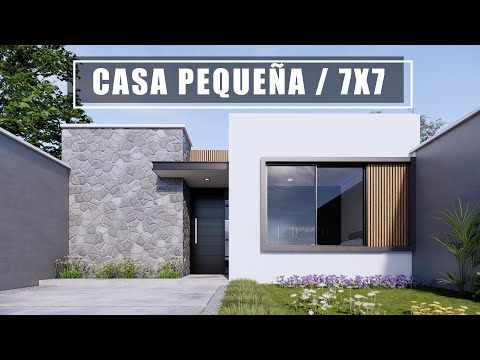 BONITA CASA ACOGEDORA DE 7X7 PEQUEÑA Y MODERNA