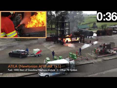 VS Focum ATILA 1000 liters of Gasoline - Heptane in only 74 seconds