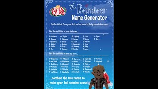 Reindeer Name Generator! -John :)