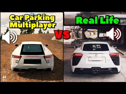 Car Parking Multiplayer - Engine Sounds vs Real Life Comparison