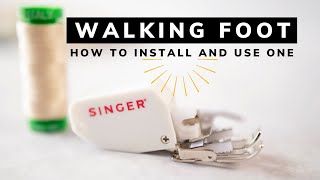 HOW TO USE A WALKING FOOT FOR QUILTING | How to install the walking foot and why we use it