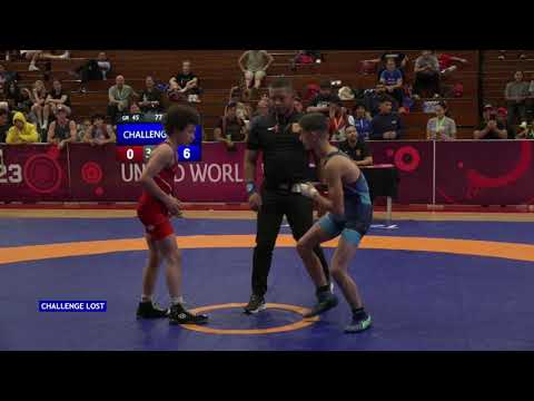 Final 1-2 • GR 45 kg • Frederick Nicholas BACHMANN JR(PUR) vs. Henry ASLIKYAN(USA)