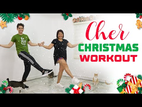 CHER CHRISTMAS Workout • 17 Min Workout • 2200 Steps • Walking Workout #148