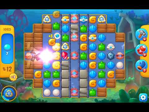 Fishdom game level 1063 / Фишдом уровень 1063