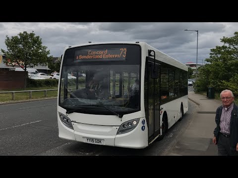 On the Gateshead Taxis Enviro 200 Dart On the 73