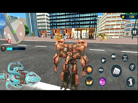 Red Mirage Transformation Jet Robot Car Game 2020 #16 - Android Gameplay