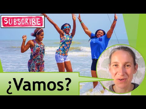 Introduction to Spanish.  ¿Vamos a la playa?  Day 62 of 100 Days