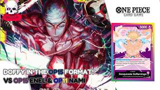OP14 Doflamingo in the OP15 format - Vs OP15 Enel & OP11 Nami! One Piece TCG