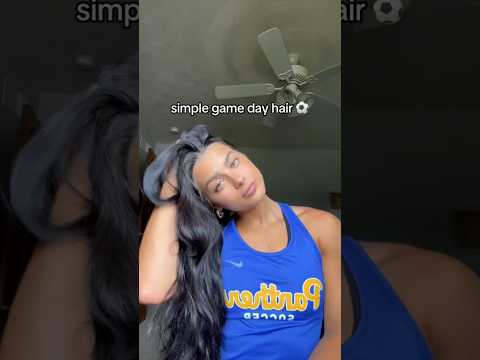 Simple Game Day Hair!