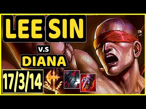 LAMABEAR (LEE SIN) vs DIANA - QUADRAKILL 17/3/14 KDA JUNGLE CHALLENGER GAMEPLAY - EUW
