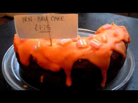 Irn Bru Cake Sav'or Sandwich Bar Dundee Scotland