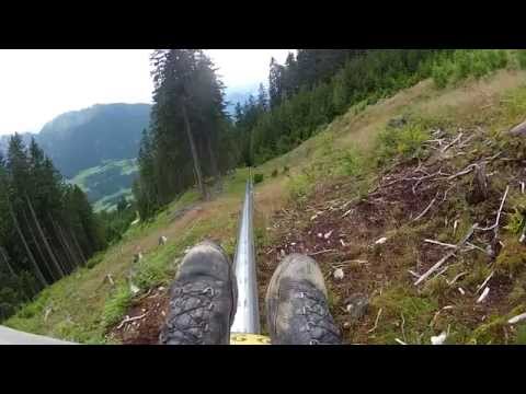 Mieders Alpine Coaster (sem freios_) acidente