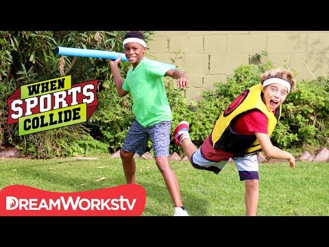 WHEN SPORTS COLLIDE | Human Dart Board (Darts + Javelins)