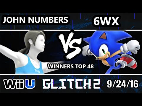 Glitch 2 Smash 4 - John Numbers (WFT) Vs. 6WX (Sonic) SSB4 Winners Top 48 - Smash Wii U