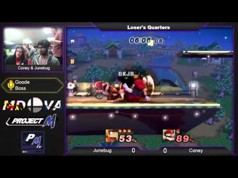 Project M @ Xanadu Dec. 20: Coney (Wario) vs. Junebug (Diddy)