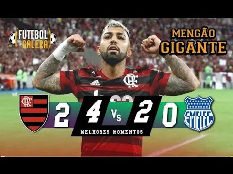 Flamengo 2 (4) x (2) 0 Emelec (EQU)   Oitavas de Final Copa Libertadores 2019 (JOGO COMPLETO)
