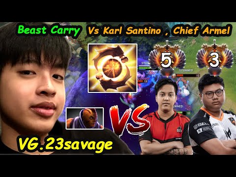 VG 23savage [Anti Mage] 11K MMR Carry Insane Farm vs Karl Armel Dota 2 Perspective Pro Gameplay