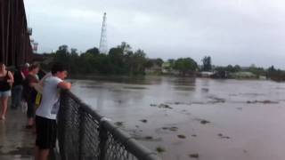preview picture of video 'Clarence River in Flood at Grafton Jan 2011'