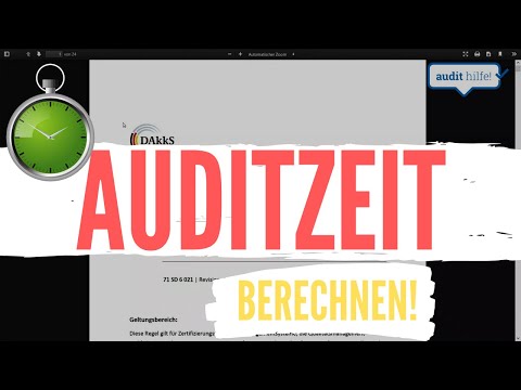 IAF MD5 -- So ermittelst du die Auditzeit! [+Kosten-Tipp im Video]